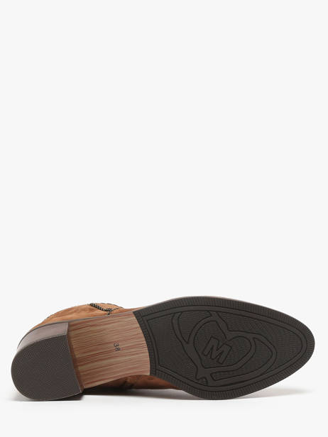 Enkellaarsjes Met Hak Tiglon Uit Leder Mam'zelle Bruin women CSIUY48 ander zicht 5